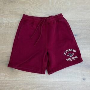 October’s Very Own Collegiate Owl Sweat Shorts Size XS Red
